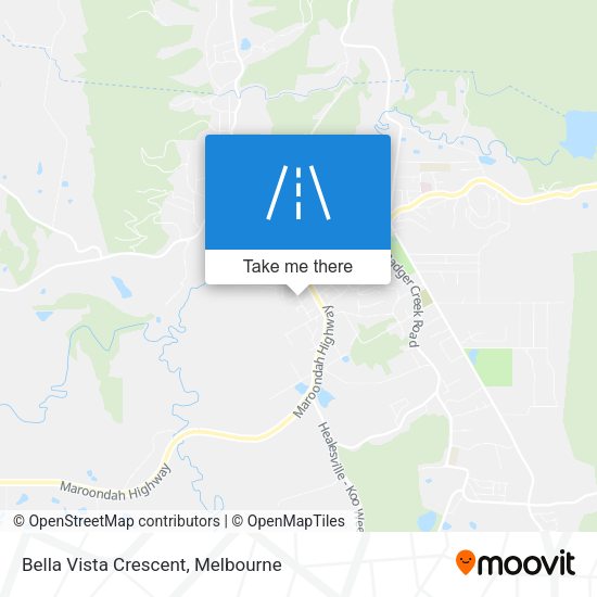 Bella Vista Crescent map