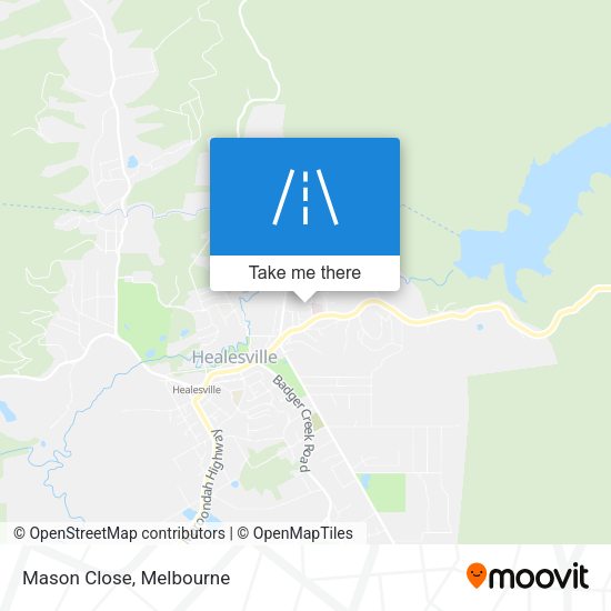 Mason Close map