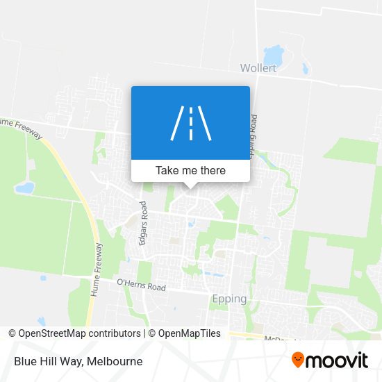 Blue Hill Way map