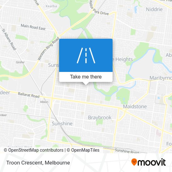 Troon Crescent map