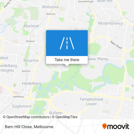 Barn Hill Close map
