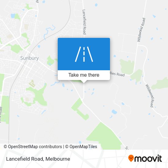 Lancefield Road map
