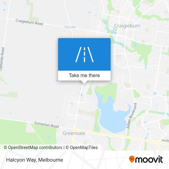 Halcyon Way map