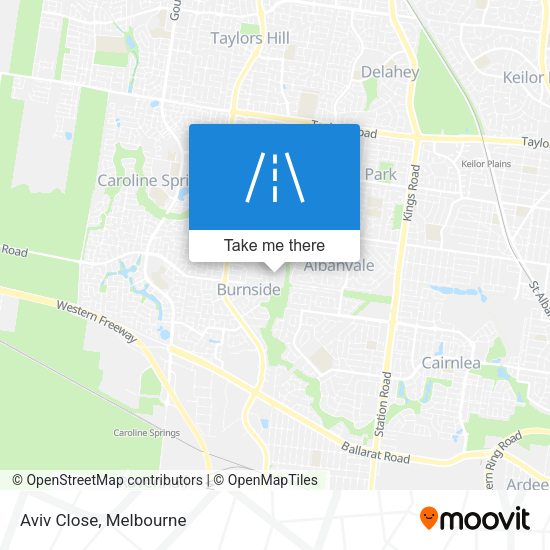 Aviv Close map