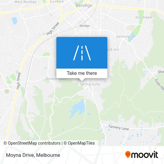 Moyna Drive map