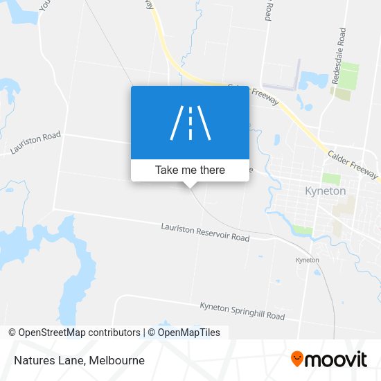 Natures Lane map