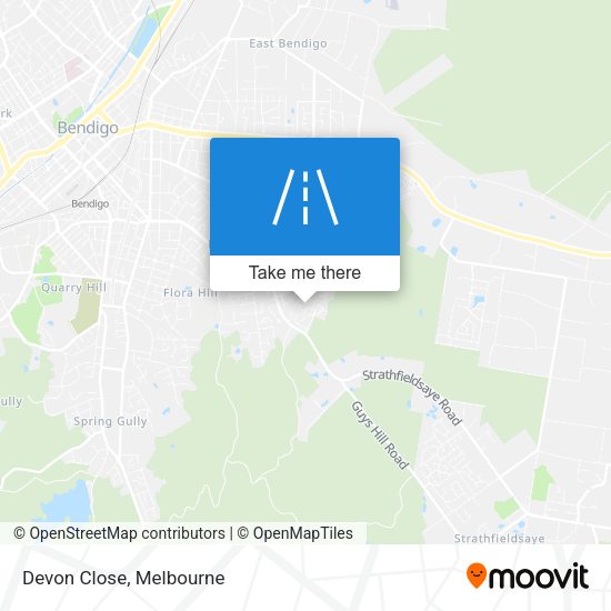 Devon Close map