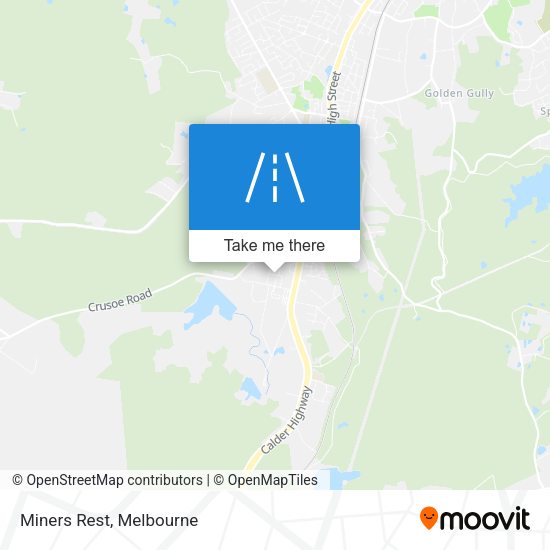 Miners Rest map