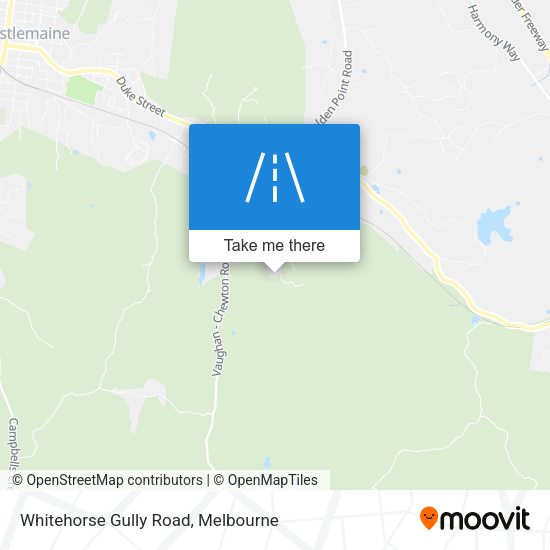 Whitehorse Gully Road map