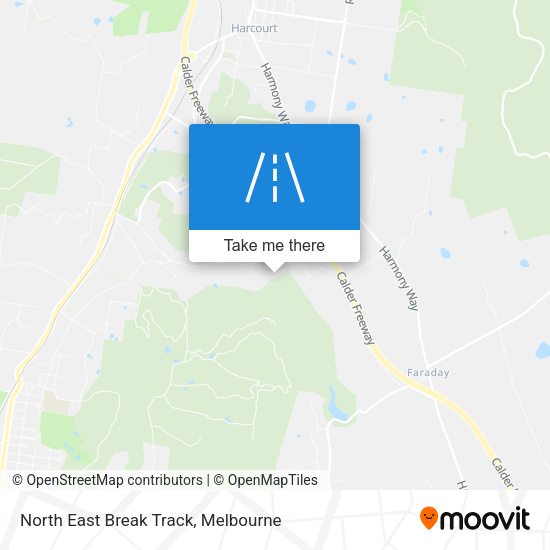 North East Break Track map