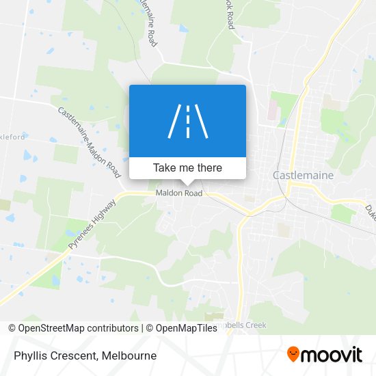 Phyllis Crescent map