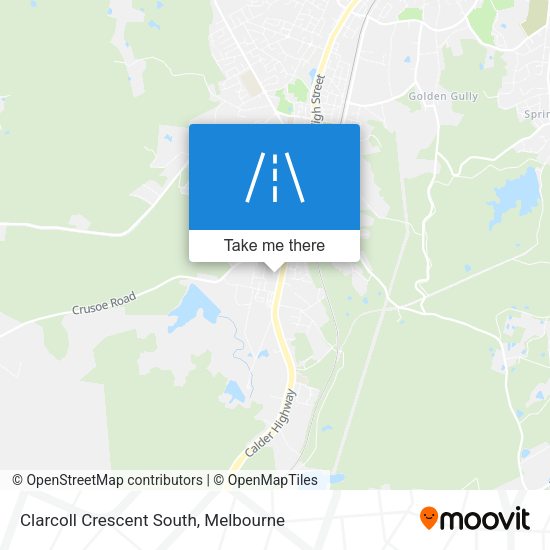 Clarcoll Crescent South map
