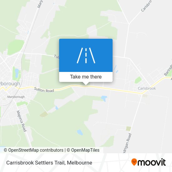Carrisbrook Settlers Trail map