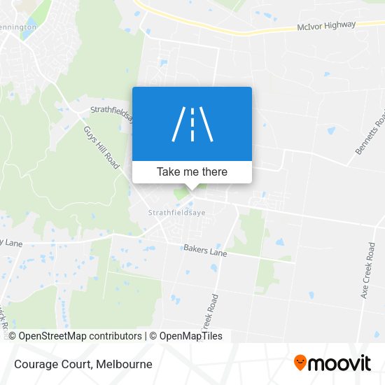 Courage Court map