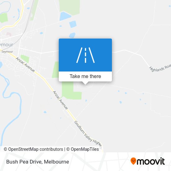 Bush Pea Drive map