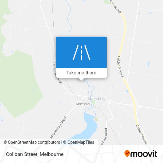 Coliban Street map