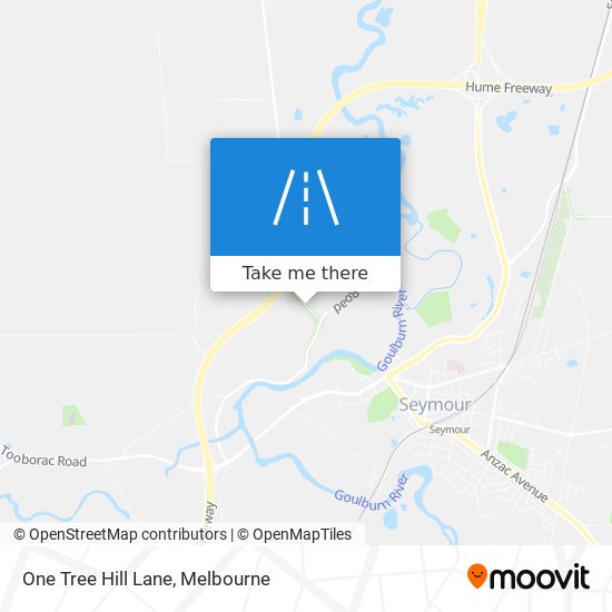 One Tree Hill Lane map