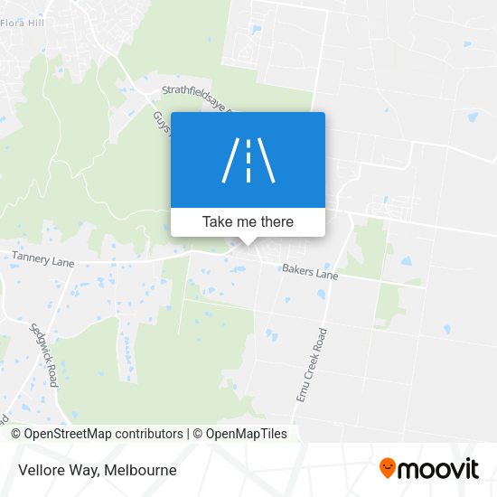Vellore Way map