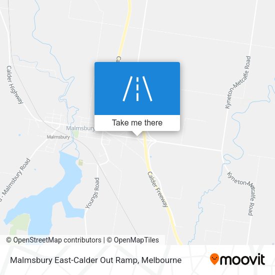 Malmsbury East-Calder Out Ramp map