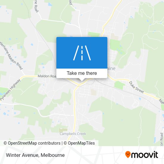 Winter Avenue map
