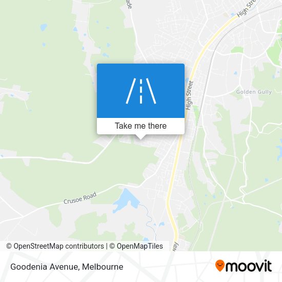 Goodenia Avenue map