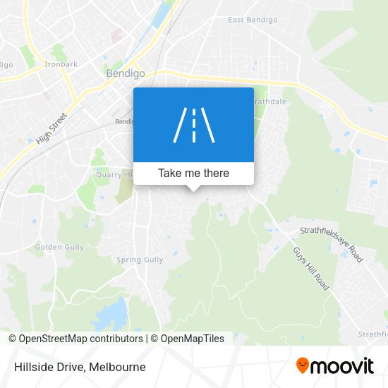 Hillside Drive map