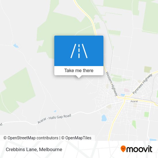 Crebbins Lane map