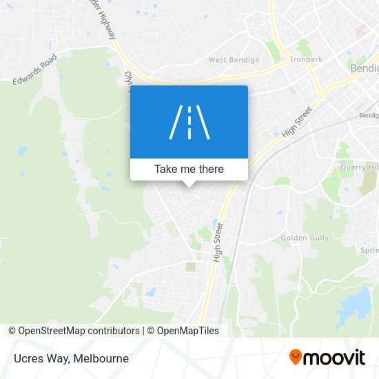 Ucres Way map