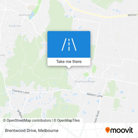 Brentwood Drive map