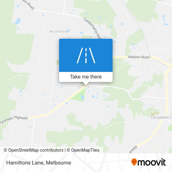 Hamiltons Lane map