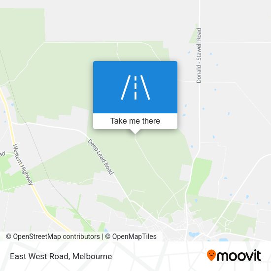 East West Road map