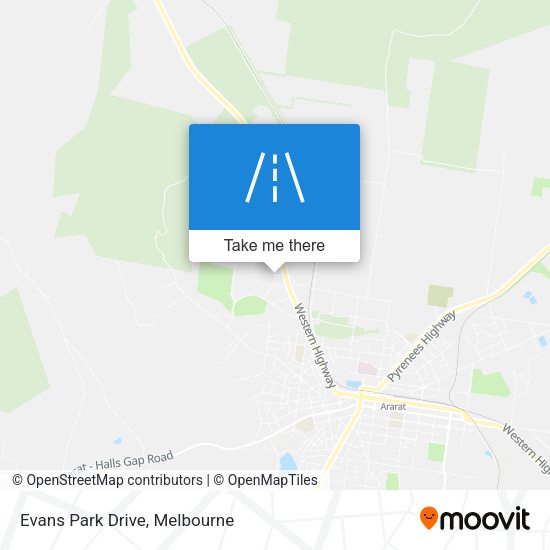 Evans Park Drive map
