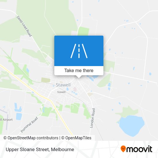 Upper Sloane Street map