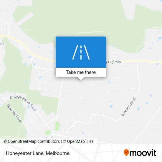 Honeyeater Lane map