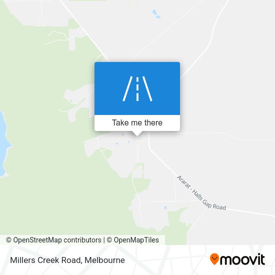 Millers Creek Road map