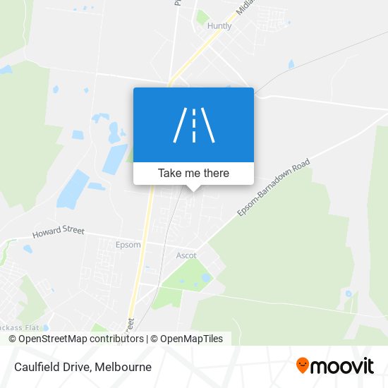 Caulfield Drive map