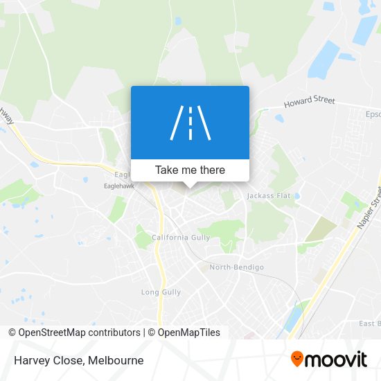 Harvey Close map