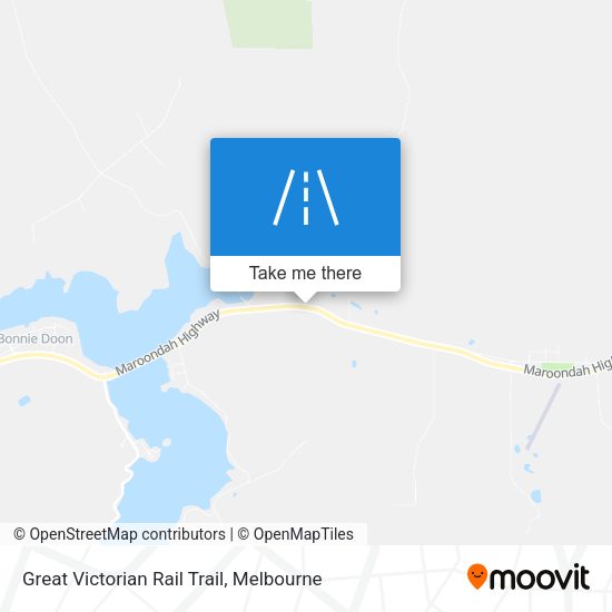 Great Victorian Rail Trail map