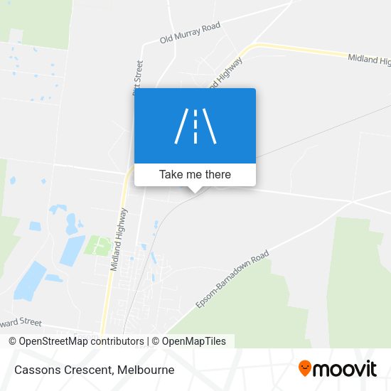 Cassons Crescent map