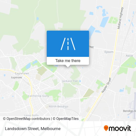 Landsdown Street map