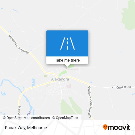 Ruoak Way map