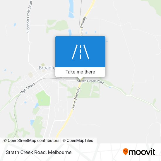 Strath Creek Road map