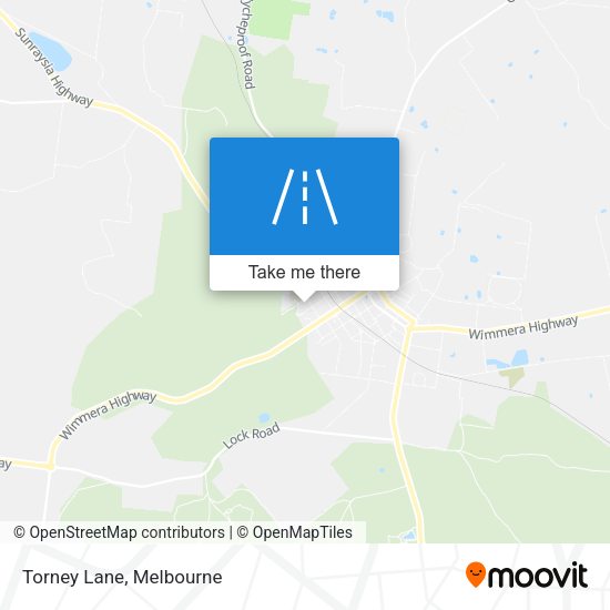Torney Lane map