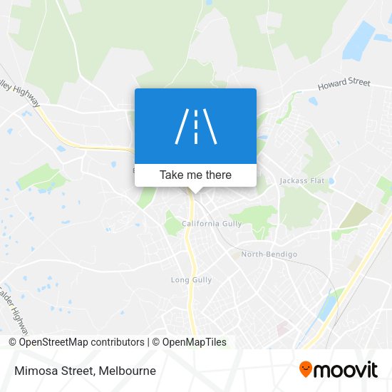 Mimosa Street map