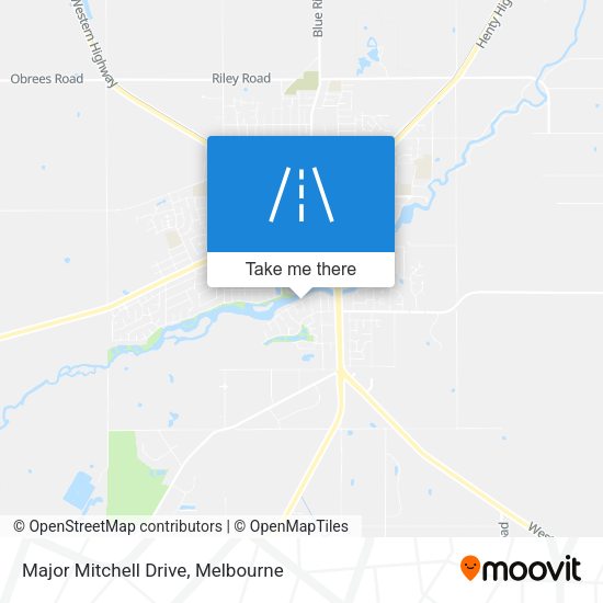 Major Mitchell Drive map