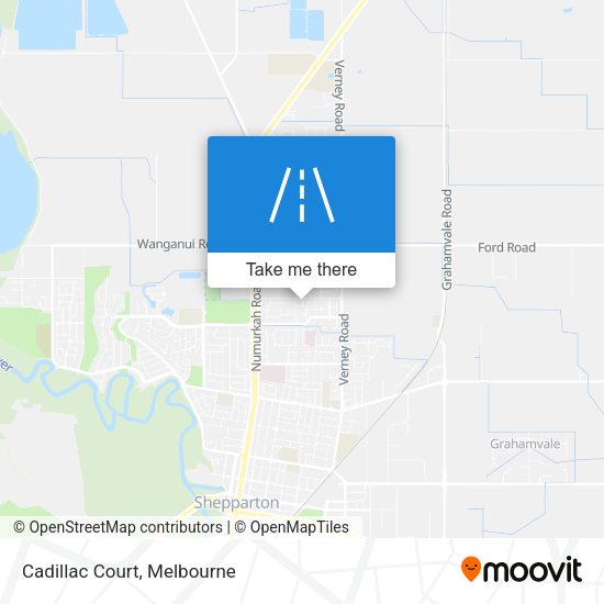 Cadillac Court map