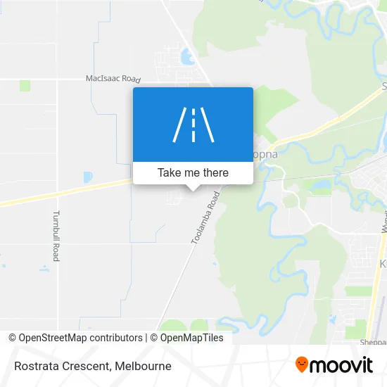 Mapa Rostrata Crescent