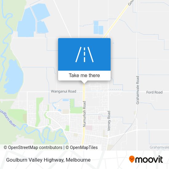 Goulburn Valley Highway map