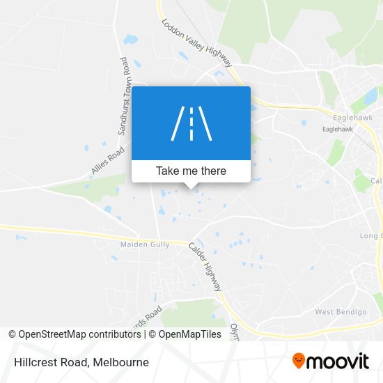 Hillcrest Road map