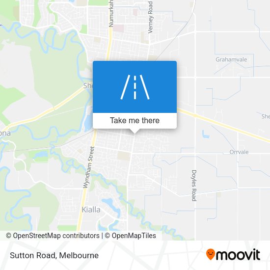 Sutton Road map